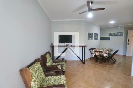 Sala de apartamento para alugar com 1 quarto, 68m² em Balneario Guarujá, Guarujá