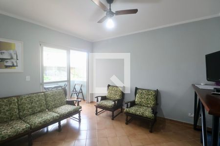 Sala de apartamento para alugar com 1 quarto, 68m² em Balneario Guarujá, Guarujá