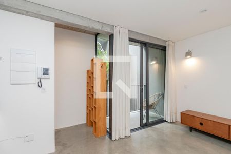 Sala/ Cozinha de apartamento para alugar com 1 quarto, 36m² em Brooklin, São Paulo