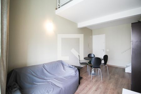 Sala de apartamento para alugar com 1 quarto, 53m² em Moema, São Paulo