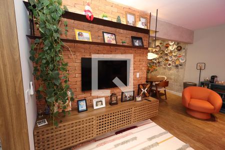 Sala de TV de apartamento à venda com 3 quartos, 109m² em Vila Gilda, Santo André