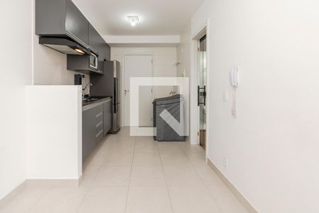 Sala/ Cozinha de apartamento para alugar com 1 quarto, 28m² em Jardim Caravelas, São Paulo