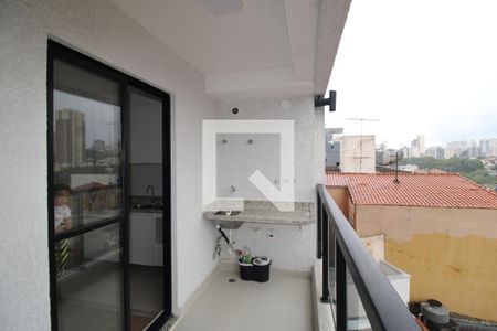 Sala / Cozinha - Varanda de apartamento para alugar com 1 quarto, 29m² em Jardim São Paulo, São Paulo