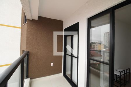 Sala / Cozinha - Varanda de apartamento para alugar com 1 quarto, 29m² em Jardim São Paulo, São Paulo