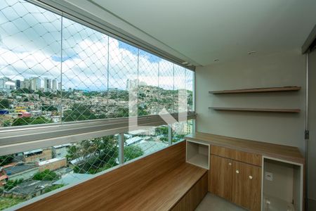 Varanda da Sala de apartamento para alugar com 3 quartos, 77m² em Grajaú, Belo Horizonte
