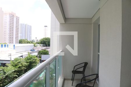 Varanda da Sala de apartamento para alugar com 1 quarto, 45m² em Várzea da Barra Funda, São Paulo