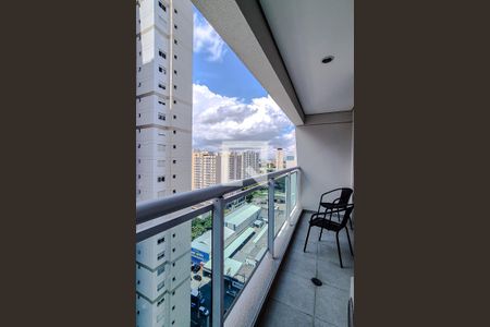 Varanda da Sala de apartamento para alugar com 1 quarto, 45m² em Várzea da Barra Funda, São Paulo