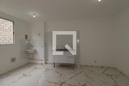 Sala / Cozinha de apartamento para alugar com 1 quarto, 33m² em Parque das Nações, Santo André