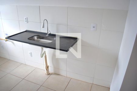 Cozinha de apartamento para alugar com 2 quartos, 43m² em Chácaras Pedro Corrêa de Carvalho, Ribeirão Preto
