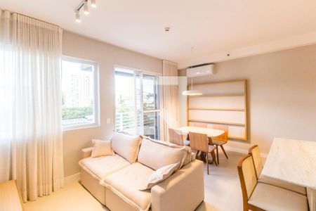 Sala  de apartamento para alugar com 2 quartos, 58m² em Centro de Apoio I (alphaville), Santana de Parnaíba