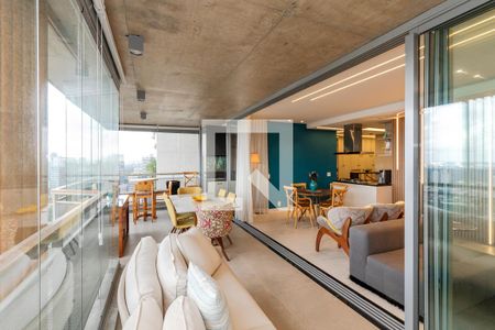 Varanda de apartamento para alugar com 3 quartos, 167m² em Jardim das Acacias, São Paulo