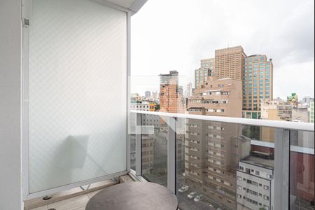 Varanda do Quarto de kitnet/studio para alugar com 1 quarto, 23m² em Sé, São Paulo