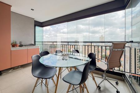 Varanda Gourmet de apartamento à venda com 2 quartos, 59m² em Vila Dom Pedro I, São Paulo
