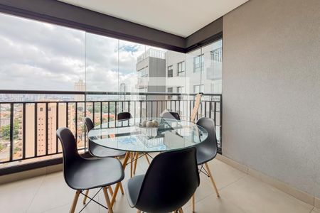 Varanda Gourmet de apartamento à venda com 2 quartos, 59m² em Vila Dom Pedro I, São Paulo
