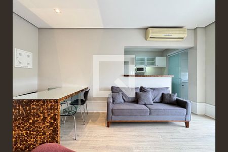 Sala/quarto de apartamento para alugar com 1 quarto, 48m² em Vila Nova Conceição, São Paulo