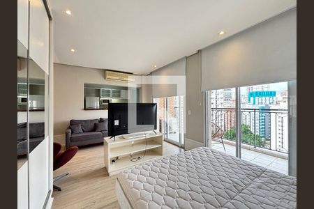 Sala/quarto de apartamento para alugar com 1 quarto, 48m² em Vila Nova Conceição, São Paulo