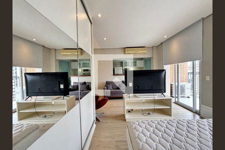 Sala/quarto de apartamento para alugar com 1 quarto, 48m² em Vila Nova Conceição, São Paulo