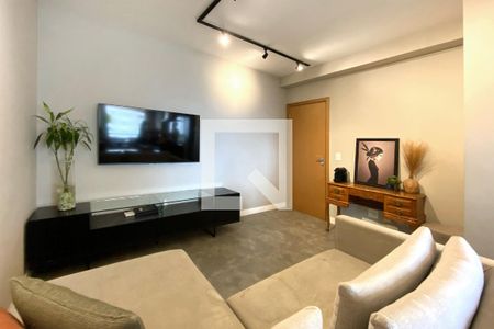 Sala de apartamento à venda com 2 quartos, 72m² em Vila da Serra, Nova Lima