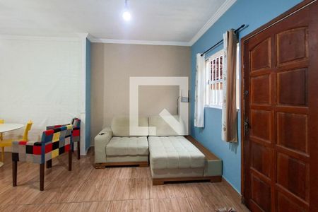 Sala de casa de condomínio para alugar com 1 quarto, 70m² em Balneario Esmeralda, Praia Grande