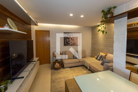 Sala de TV de apartamento para alugar com 3 quartos, 92m² em Vila da Serra, Nova Lima