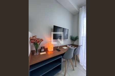 Sala  de apartamento à venda com 1 quarto, 28m² em Jardim Caravelas, São Paulo