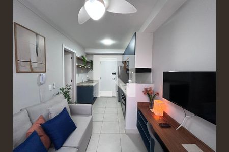 Sala  de apartamento à venda com 1 quarto, 28m² em Jardim Caravelas, São Paulo