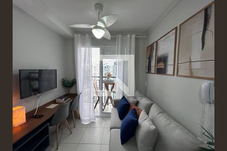 Sala  de apartamento à venda com 1 quarto, 28m² em Jardim Caravelas, São Paulo