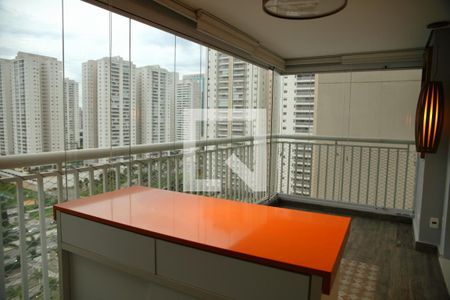 Sala- Varanda Gourmet  de apartamento para alugar com 3 quartos, 123m² em Baeta Neves, São Bernardo do Campo