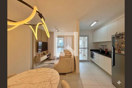 Sala  de apartamento para alugar com 2 quartos, 68m² em Jardim Caravelas, São Paulo