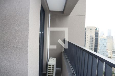 Varanda de kitnet/studio para alugar com 1 quarto, 27m² em Bela Vista, São Paulo