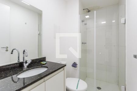 Banheiro de kitnet/studio à venda com 1 quarto, 25m² em Indianópolis, São Paulo
