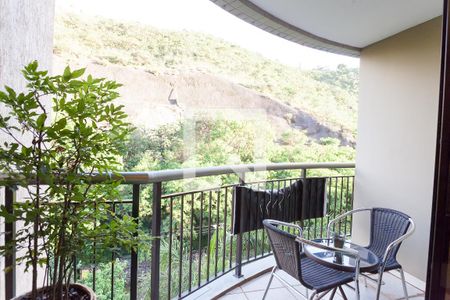 Varanda da Sala de apartamento à venda com 3 quartos, 110m² em Sion, Belo Horizonte