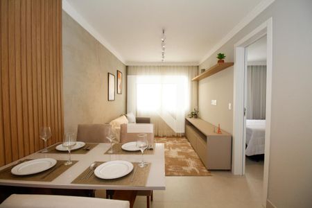 Sala de Estar e Jantar de apartamento à venda com 1 quarto, 49m² em Cerqueira César, São Paulo