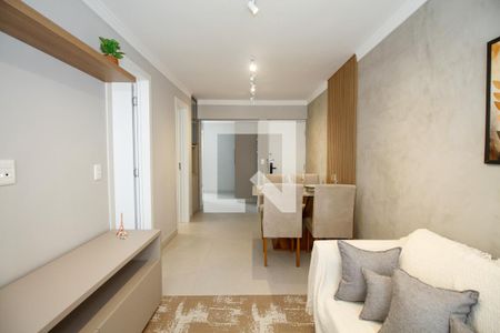 Sala de Estar e Jantar de apartamento à venda com 1 quarto, 49m² em Cerqueira César, São Paulo