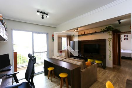 sala  de apartamento à venda com 2 quartos, 60m² em Jardim Caner, Taboão da Serra