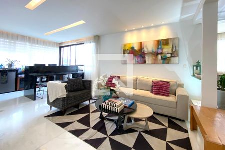 Sala de apartamento à venda com 4 quartos, 173m² em Luxemburgo, Belo Horizonte