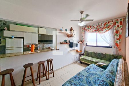Sala de apartamento para alugar com 1 quarto, 30m² em Cidade Ocian, Praia Grande