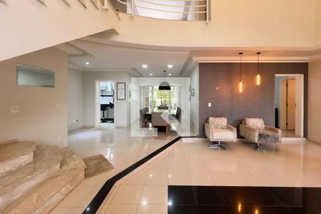 Sala de estar de casa de condomínio para alugar com 3 quartos, 300m² em Village Sans Souci, Valinhos