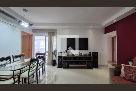 Sala  de apartamento à venda com 3 quartos, 126m² em Vila Scarpelli, Santo André