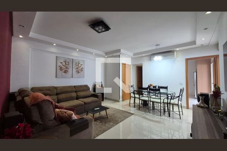 Sala  de apartamento à venda com 3 quartos, 126m² em Vila Scarpelli, Santo André
