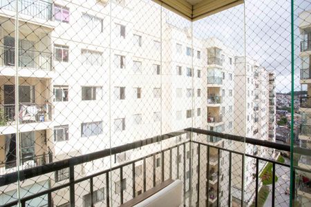 Varanda da Sala de apartamento à venda com 3 quartos, 58m² em Centro, Diadema