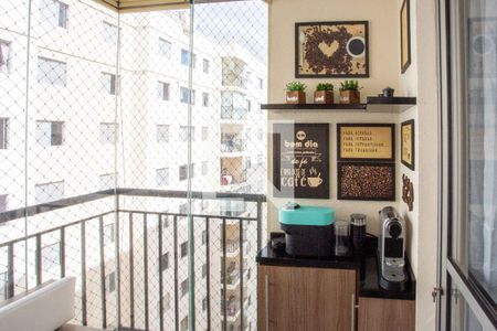 Varanda da Sala de apartamento à venda com 3 quartos, 58m² em Centro, Diadema