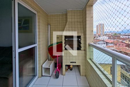 Sacada  de apartamento para alugar com 1 quarto, 51m² em Guilhermina, Praia Grande