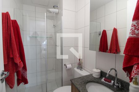 Banheiro do Quarto 1 de apartamento para alugar com 1 quarto, 31m² em Vila Sonia, São Paulo