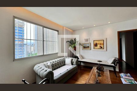 sala  de apartamento à venda com 4 quartos, 120m² em Santo Agostinho, Belo Horizonte