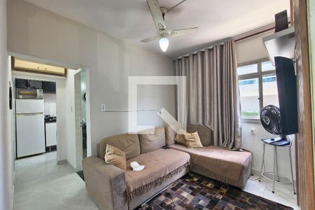 Sala de apartamento para alugar com 1 quarto, 34m² em Canto do Forte, Praia Grande