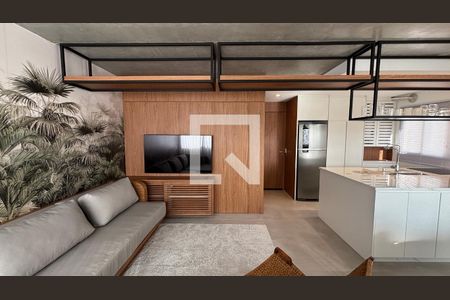 Sala - Quarto de apartamento para alugar com 1 quarto, 36m² em Jardim Jamaica, Santo André