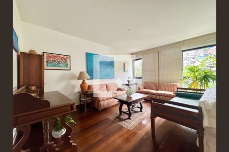 Sala de apartamento para alugar com 4 quartos, 184m² em Gávea, Rio de Janeiro