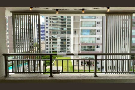 Varanda de kitnet/studio para alugar com 1 quarto, 25m² em Pompeia, São Paulo