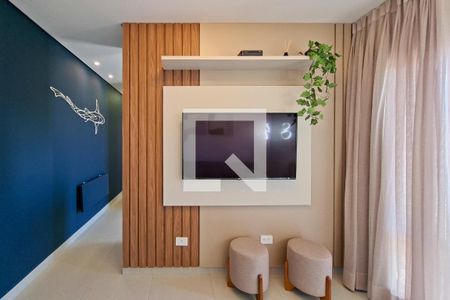 sala de apartamento para alugar com 1 quarto, 37m² em Boqueirão, Praia Grande